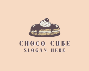 Sweet - Chocolate Truffle Cake logo design