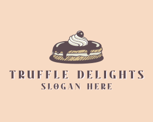 Chocolate Truffle Cake logo design