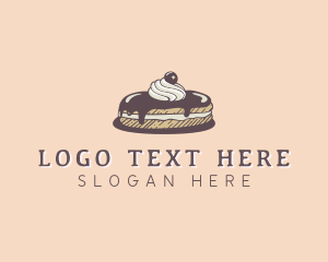 Baker - Chocolate Truffle Cake logo design