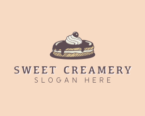 Chocolate Truffle Cake logo design