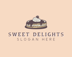 Chocolate Truffle Cake logo design