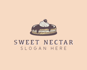 Chocolate Truffle Cake logo design