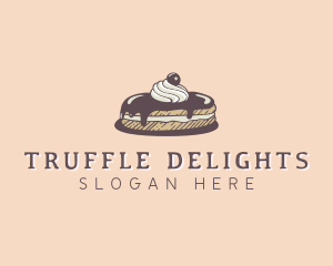 Chocolate Truffle Cake logo design