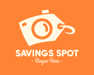 Camera Discount Price Tag logo design