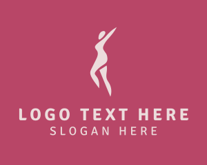 Human - Pink Feminine Body logo design