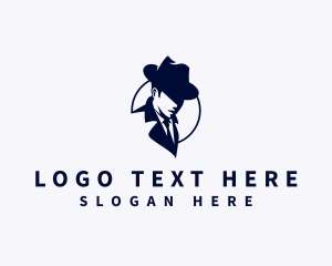 Homburg Hat - Detective Inspector Hat logo design