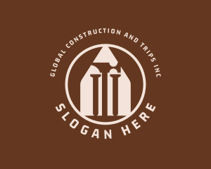 Construction Hammer Tools logo design