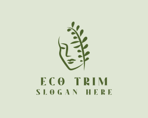 Eco Leaf Lady logo design