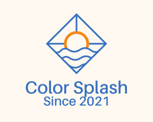 Sunset Beach Resort  logo design