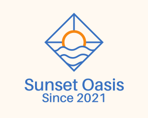 Sunset Beach Resort  logo design