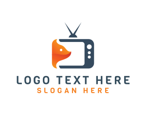 Dog - Fox Channel Media logo design