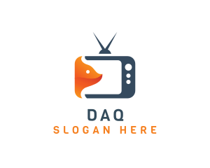 Dog - Fox Channel Media logo design