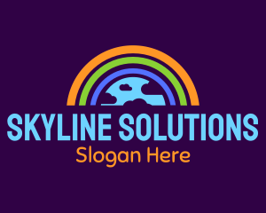 Rainbow Cloud Sky logo design