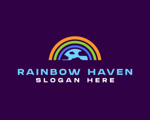 Rainbow Cloud Sky logo design