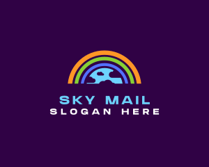 Rainbow Cloud Sky logo design