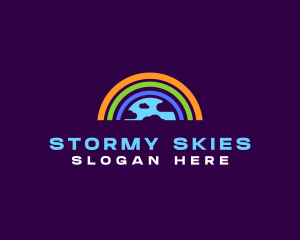 Rainbow Cloud Sky logo design