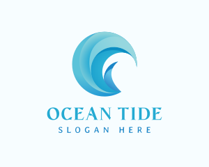 Beach Surf Tide logo design