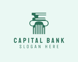 Bank - Ancient Pillar Bank logo design