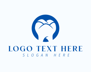 Dental - Molar Tooth Hills logo design