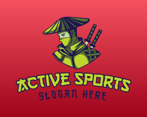 Gaming Asian Ninja Logo