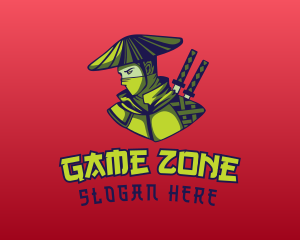 Gaming Asian Ninja logo design