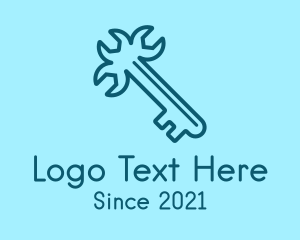 Repairman - Wrench Key Tool logo design