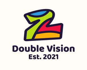 Two - Colorful Number 2 logo design