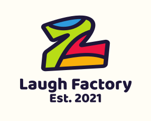 Comedy - Colorful Number 2 logo design