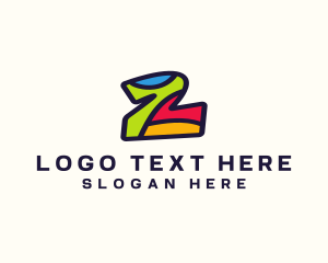 Nursery - Colorful Number 2 logo design