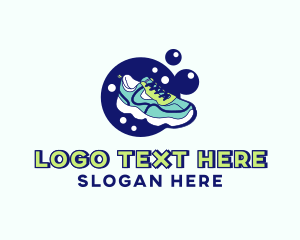 Running - Fitness Sports Shoes logo design