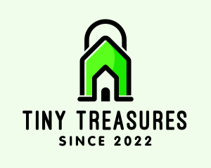 Tiny House Padlock Real Estate  logo design