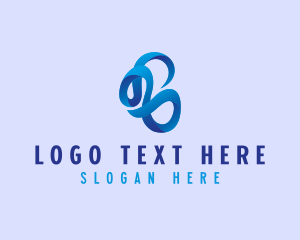 3D Abstract Ribbon Logo