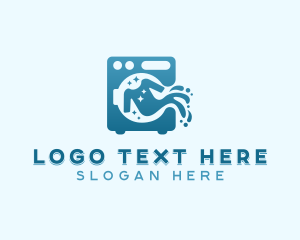 Laundromat - Laundry Washing Clean logo design