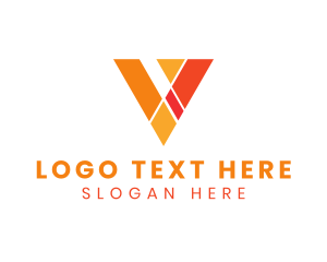 Geometric - Geometric Architecture Letter V logo design