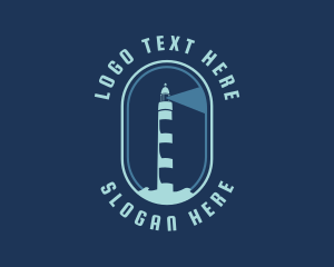 Coast - Lighthouse Light Beam logo design