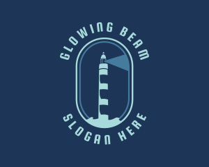 Lighthouse Light Beam logo design