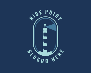 Vertical - Lighthouse Light Beam logo design