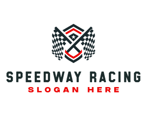Motorsport - Racing Flag Motorsport logo design