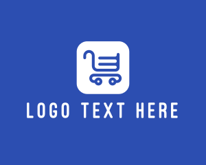 Supermarket - Online Shopping App logo design