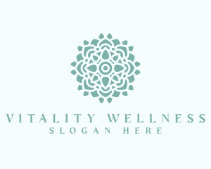 Floral Wellness Mandala logo design