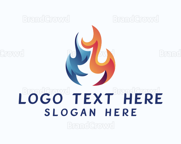 Blazing Flame Fuel Logo