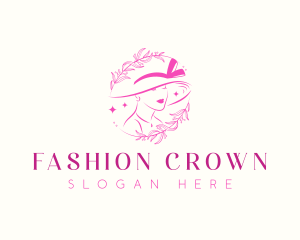 Lady Beauty Hat logo design