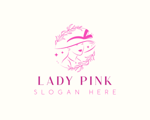 Lady Beauty Hat logo design