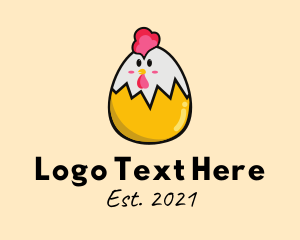 Chicken - Chicken Egg Mascot logo design