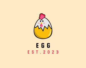 Chicken Egg Hatch logo design
