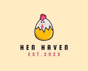 Chicken Egg Hatch logo design