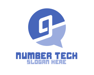 Number - Bubble Number 9 logo design