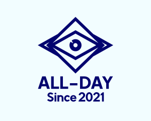 Blue Diamond Eye logo design