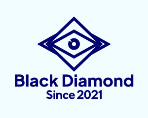 Blue Diamond Eye logo design