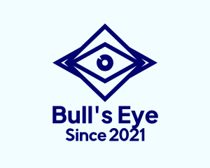 Blue Diamond Eye logo design